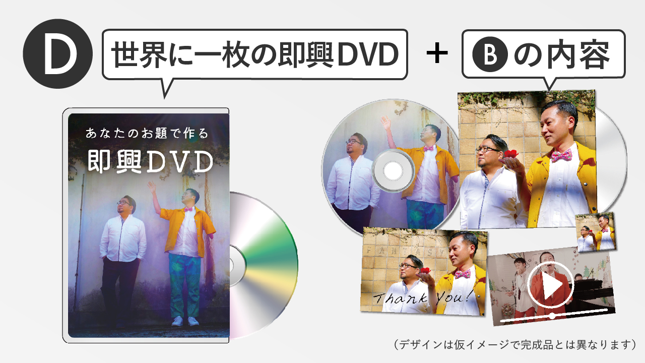 D 世界に一枚の即興DVDプラン